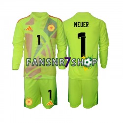 Deutschland Euro 2024 fußball trikot Torhüter Manuel Neuer 1 Kinder Auswärts Langarm
