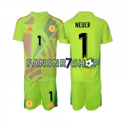 Deutschland Euro 2024 fußball trikot Torhüter Manuel Neuer 1 Kinder Auswärts Kurzarm