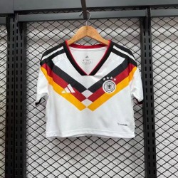 Deutschland Heim kurzes Tanktop-fußball trikot WM 2026 für Dame M001