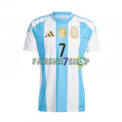 Argentinien fußball trikot De Paul 7 Herren Heim Copa America 2024 Kurzarm