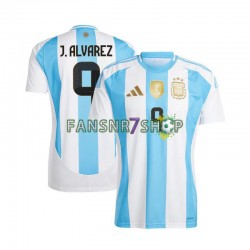 Argentinien fußball trikot Julian Alvarez 9 Herren Heim Copa America 2024 Kurzarm
