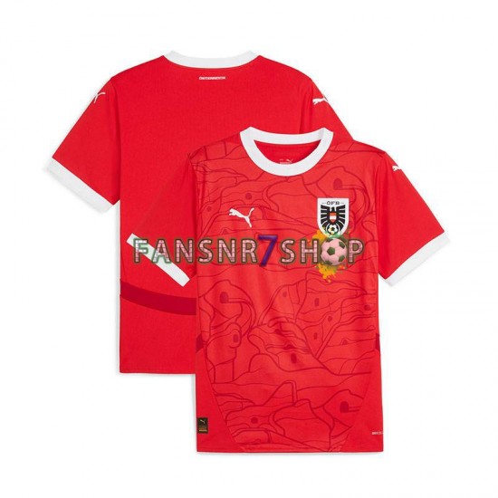 Österreich fußball trikot Euro 2024 Herren Heim Kurzarm