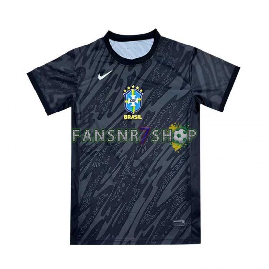 Brasilien fußball trikot Torhüter Herren Auswärts Copa America 2024 Kurzarm