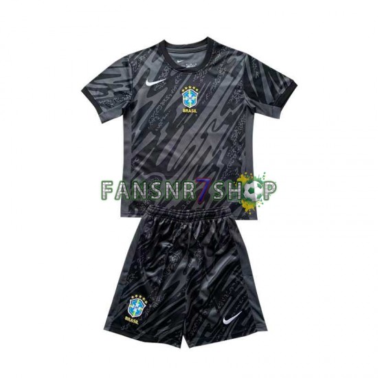 Brasilien fußball trikot Torhüter Kinder Auswärts Copa America 2024 Kurzarm