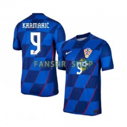 Kroatien fußball trikot Euro 2024 Andrej Kramaric 9 Herren Auswärts Kurzarm