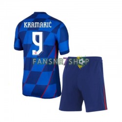 Kroatien fußball trikot Euro 2024 Andrej Kramaric 9 Kinder Auswärts Kurzarm