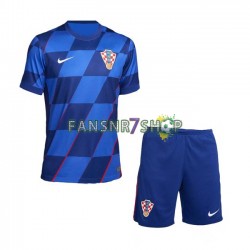 Kroatien fußball trikot Euro 2024 Kinder Auswärts Kurzarm