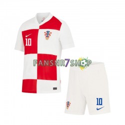 Kroatien fußball trikot Euro 2024 Modrić Luca 10 Kinder Heim Kurzarm