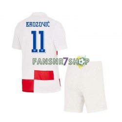 Kroatien fußball trikot Euro 2024 Marcelo Brozovic 11 Kinder Heim Kurzarm