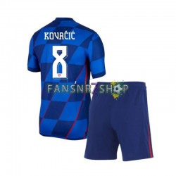 Kroatien fußball trikot Euro 2024 Mateo Kovacic 8 Kinder Auswärts Kurzarm