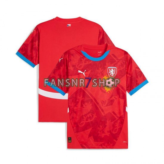 Tschechien fußball trikot Euro 2024 Herren Heim Kurzarm