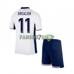 England fußball trikot Euro 2024 Jack Grealish Kinder Heim Kurzarm
