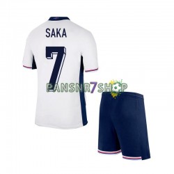 England fußball trikot Euro 2024 SAKA 7 Kinder Heim Kurzarm