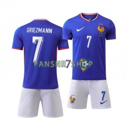 Frankreich fußball trikot Euro 2024 Antoine Griezmann 7 Kinder Heim Kurzarm Frankreich fußball trikot Euro 2024 Antoine Griezmann 7 Kinder Heim Kurzarm