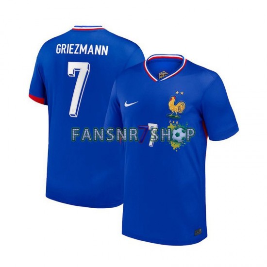 Frankreich fußball trikot Euro 2024 Antoine Griezmann 7 Herren Heim Kurzarm
