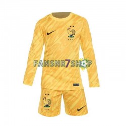 Frankreich fußball trikot Euro 2024 Torhüter Kinder Heim Langarm