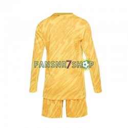 Frankreich fußball trikot Euro 2024 Torhüter Kinder Heim Langarm