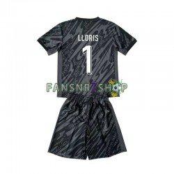 Frankreich fußball trikot Euro 2024 Hugo Lloris 1 Torhüter Kinder Auswärts Kurzarm