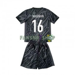 Frankreich fußball trikot Euro 2024 Mike Maignan 16 Torhüter Kinder Auswärts Kurzarm