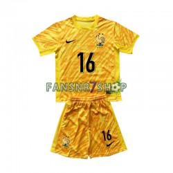 Frankreich fußball trikot Euro 2024 Mike Maignan 16 Torhüter Kinder Heim Kurzarm
