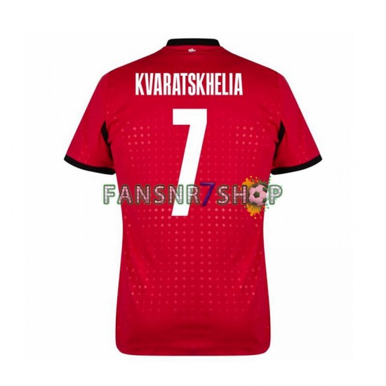 fußball trikot Euro 2024 Georgia Kvaratskhelia 7 Herren Ausweich Kurzarm