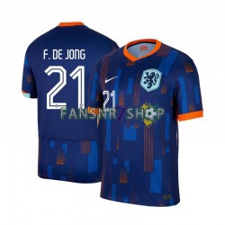 Niederlande fußball trikot Euro 2024 Frenkie de Jong 21 Herren Auswärts Kurzarm