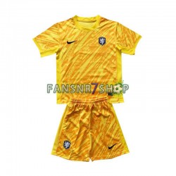 Niederlande fußball trikot Euro 2024 Torhüter Kinder Auswärts Kurzarm