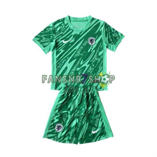 Niederlande fußball trikot Euro 2024 Torhüter Kinder Heim Kurzarm