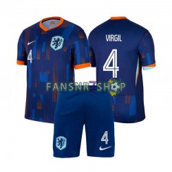 Niederlande fußball trikot Euro 2024 Virgil van Dijk 4 Kinder Auswärts Kurzarm Niederlande fußball trikot Euro 2024 Virgil van Dijk 4 Kinder Auswärts Kurzarm