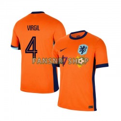 Niederlande fußball trikot Euro 2024 Virgil van Dijk 4 Herren Heim Kurzarm Niederlande fußball trikot Euro 2024 Virgil van Dijk 4 Herren Heim Kurzarm
