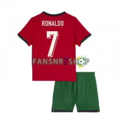 Portugal fußball trikot Euro 2024 Cristiano Ronaldo 7 Kinder Heim Kurzarm
