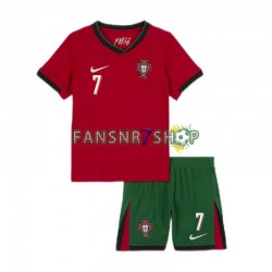 Portugal fußball trikot Euro 2024 Cristiano Ronaldo 7 Kinder Heim Kurzarm