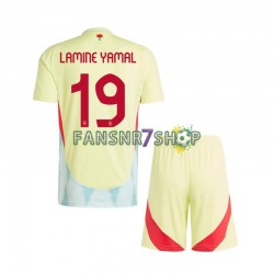 Spanien fußball trikot Euro 2024 Lamine Yamal 19 Kinder Auswärts Kurzarm