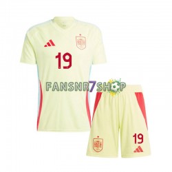 Spanien fußball trikot Euro 2024 Lamine Yamal 19 Kinder Auswärts Kurzarm