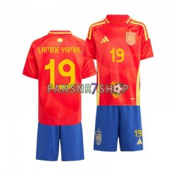 Spanien fußball trikot Euro 2024 Lamine Yamal 19 Kinder Heim Kurzarm