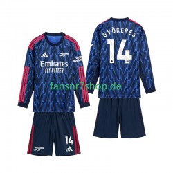 Arsenal fußball trikot Gyokeres 14 Kinder Auswärts 2025-2026 Langarm