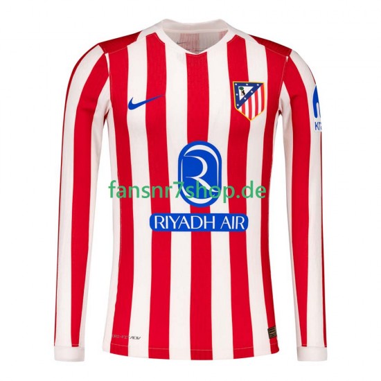 Atlético Madrid fußball trikot Herren Heim 2025-2026 Langarm