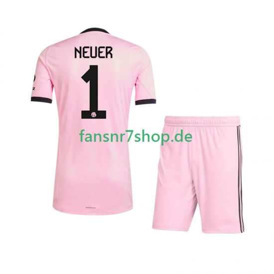 FC Bayern München fußball trikot Manuel Neuer 1 UCL Torhüter Kinder Ausweich 2025-2026 Kurzarm