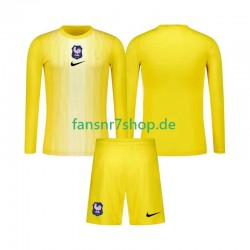 Frankreich fußball trikot Torhüter Kinder Heim 2025 Langarm Frankreich fußball trikot Torhüter Kinder Heim 2025 Langarm