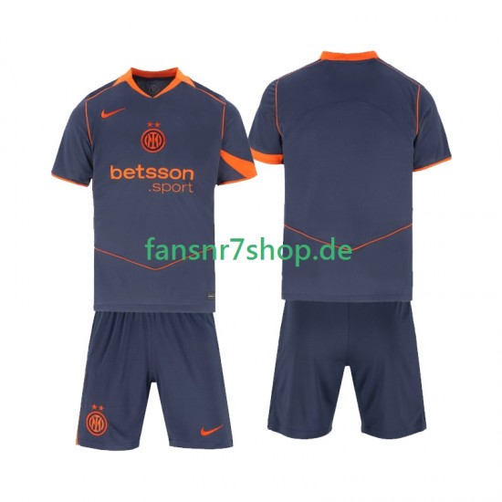 Inter Mailand fußball trikot Kinder Ausweich 2025-2026 Kurzarm Inter Mailand fußball trikot Kinder Ausweich 2025-2026 Kurzarm