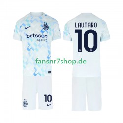 Inter Mailand fußball trikot Lautaro Martinez 10 Kinder Auswärts 2025-2026 Kurzarm