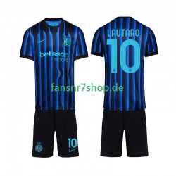 Inter Mailand fußball trikot Lautaro Martinez 10 Kinder Heim 2025-2026 Kurzarm