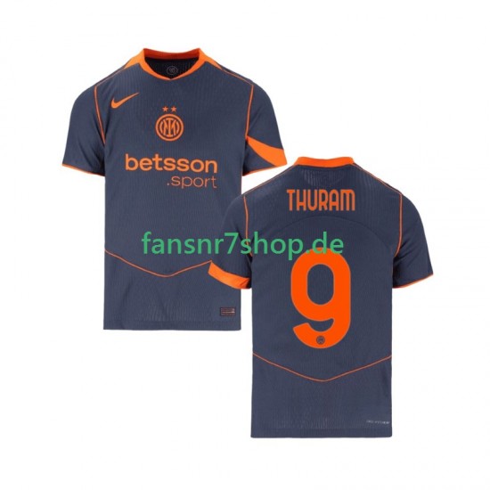 Inter Mailand fußball trikot Marcus Thuram 9 Herren Ausweich 2025-2026 Kurzarm