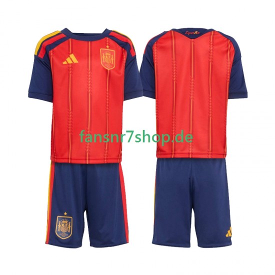 Spanien fußball trikot WM 2026 Kinder Heim Kurzarm