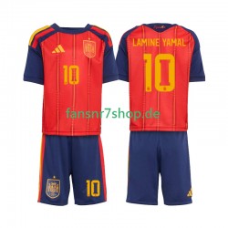 Spanien fußball trikot WM 2026 Lamine Yamal 10 Kinder Heim Kurzarm