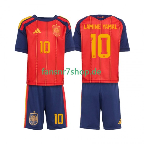 Spanien fußball trikot WM 2026 Lamine Yamal 10 Kinder Heim Kurzarm