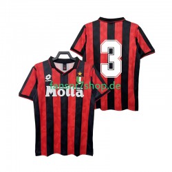 AC Mailand fußball trikot 3 1993 Herren Heim Retro 1994 Kurzarm
