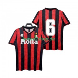 AC Mailand fußball trikot 6 1993 Herren Heim Retro 1994 Kurzarm