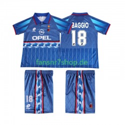 AC Mailand fußball trikot BAGGIO 18 1995 1996 Kinder Auswärts Retro Kurzarm