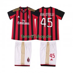 AC Mailand fußball trikot BALOTELL 45 2013 2014 Kinder Heim Retro Kurzarm